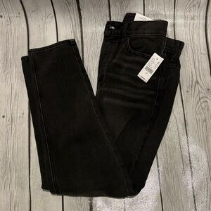 Pacsun new with tag denim size 24 ultra high rise slim black button fly